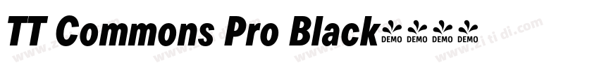 TT Commons Pro Black字体转换